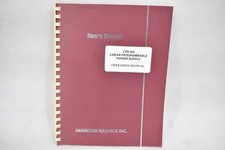 AMERICAN RELIANCE INC. LPS-305 LINEAR PROGRAMMABLE POWER SUPPLY OPERATION MANUAL