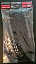 Parkside Hook  Loop Cable Ties Pack Of 30 Ties, Black