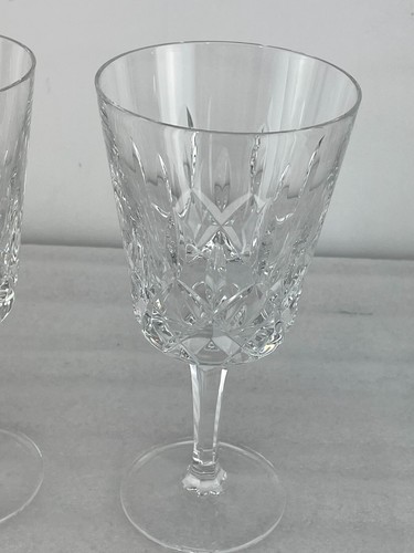 Set of 2 Gorham King Edward Water/Wine Glasses Goblets Crystal - Picture 18 of 19