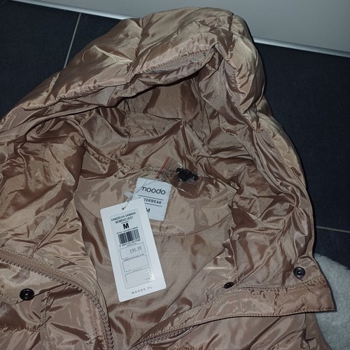 Neu Weste Puffercoat Steppweste M 38 40 Creme Longweste Top Zustand - Bild 8 von 17