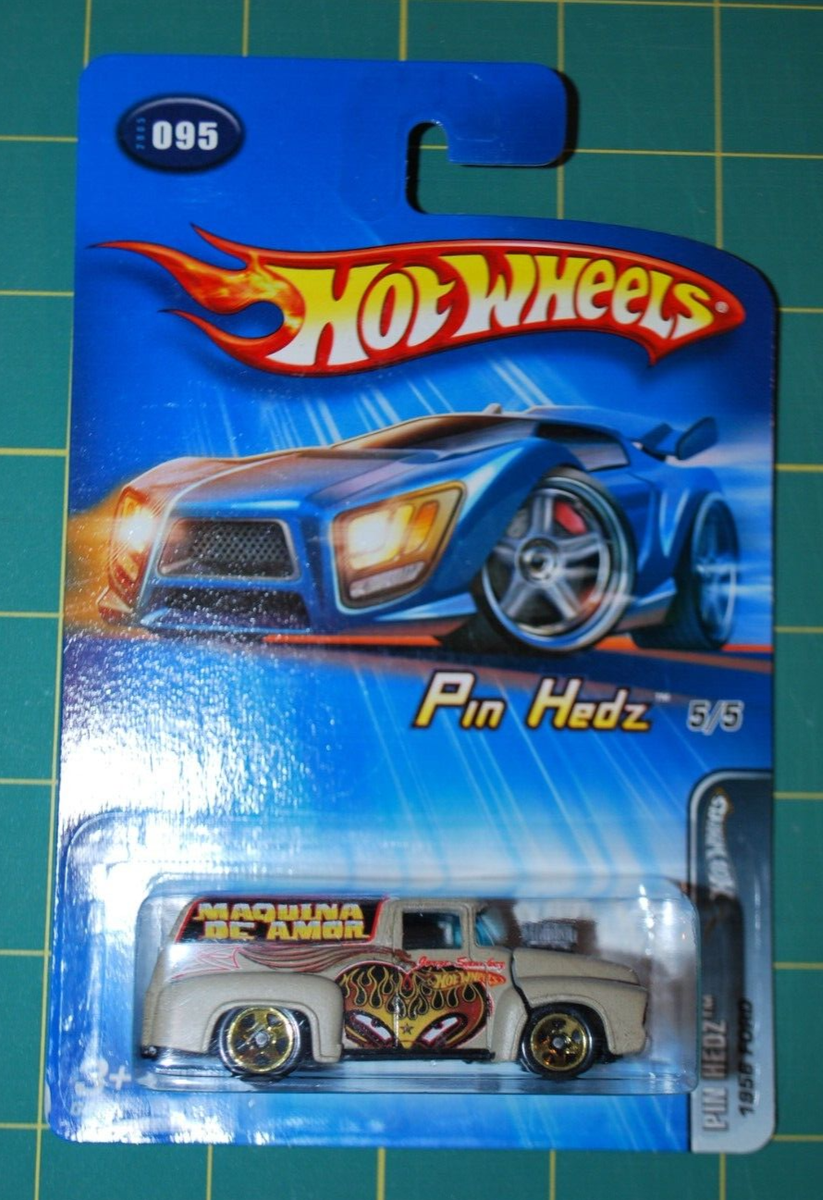 Hot Wheels 2005 Pin Hedz Set - Lot of 4 of 5 - 1956 Ford, 40