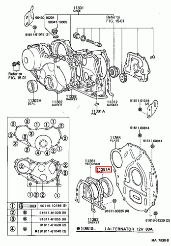 Genuine Toyota LandCruiser HJ75 2H 4.0 Diesel Rear Main Oil Crankshaft Seal - Picture 9 of 13