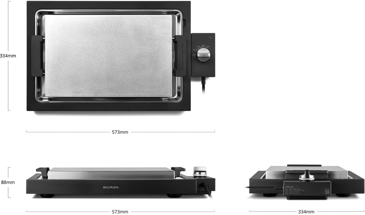 BALMUDA The Plate Pro Hot Plate Black K10A-BK AC100V Extra BALMUDA The Plate Pro Hot Plate Black K10A-BK AC100V Extra