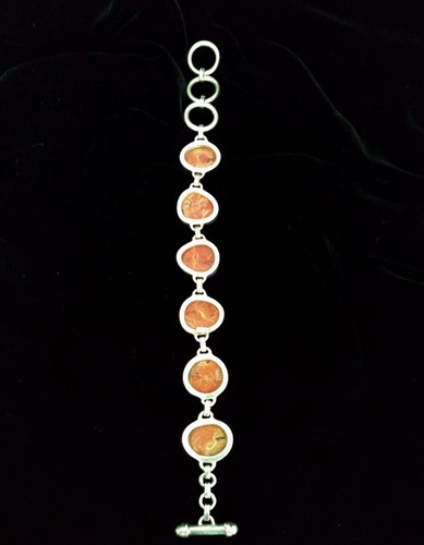 Atemberaubende natürliche Schwammkoralle Handwerk schwer 925 Sterling Silber Armband - Bild 7 von 11