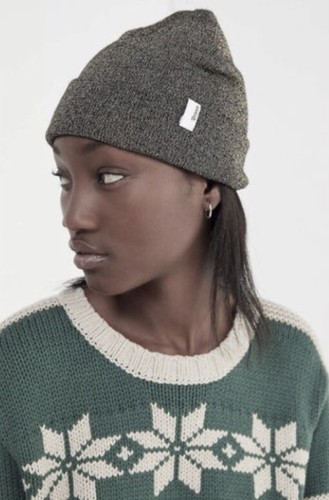 Brixton Beanie Black Silver Metallic 