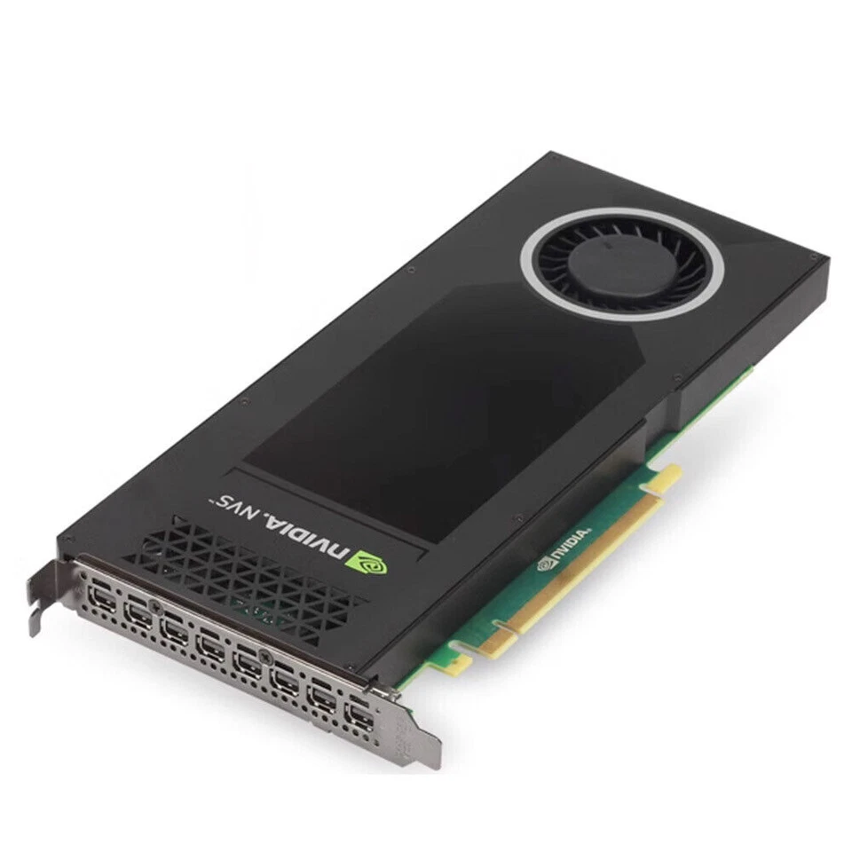 PNY Nvidia Quadro NVS810 NVS 810 8xDP 128-Bit 4GB DDR3 PCIe 3.0 VCNVS810DP-PB - Image 2 of 4