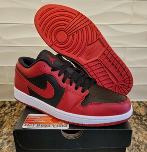 DS Nike Air Jordan Retro 1 Bred bajo inversa tamaño 7Y en mano envío gratis  de prioridad | eBay