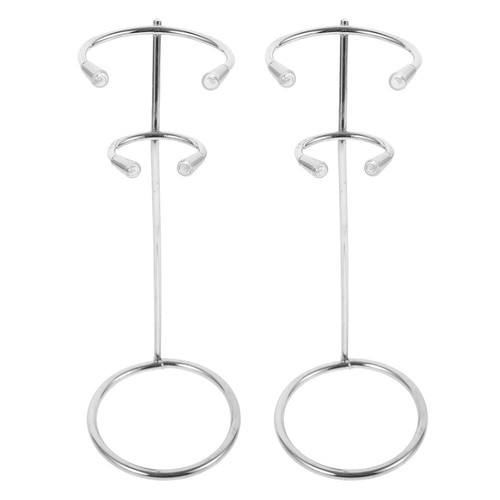 2 Pcs Stainless Steel Milk Froth Holder Frother Stand Baby Office