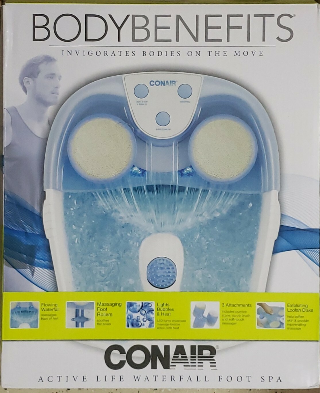 CONAIR, FB52K Conair Hydrotherapy Foot Spa with Lights and Bubbles