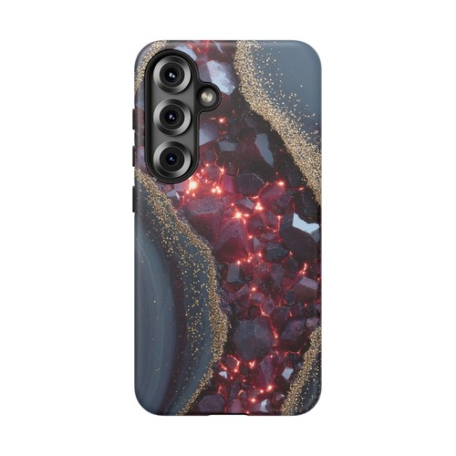 Ruby Geode Gray Marble Crystal - Phone Ink Case for iPhone, Galaxy, Pixel - 第 178/281 張圖片