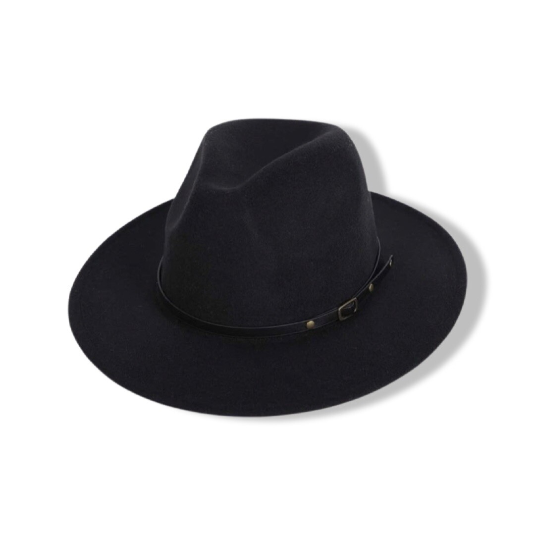 FEDORA HAT CAP WIDE BRIM JAZZ FELT FASHION WEAR-FEDORA HAT CAL MEN WOMEN CAP HAT-image