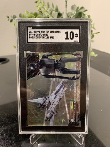 Star Wars K-2SO/U-Wing 2017 Topps High Tek 05/50 SGA Graded 10 Card - Bild 2 von 12