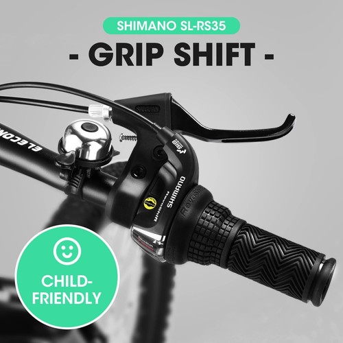 20 Zoll Kinder Bergrad, Shimano 7 Gang Fahrrad für Jungen und Mädchen 8-12, grün - Bild 3 von 7