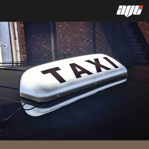 24 LED MAGNETISCHES TAXI DACHSCHILD LICHT WEISS TAXI METER SCHILD KABINENLICHT - Bild 2 von 4