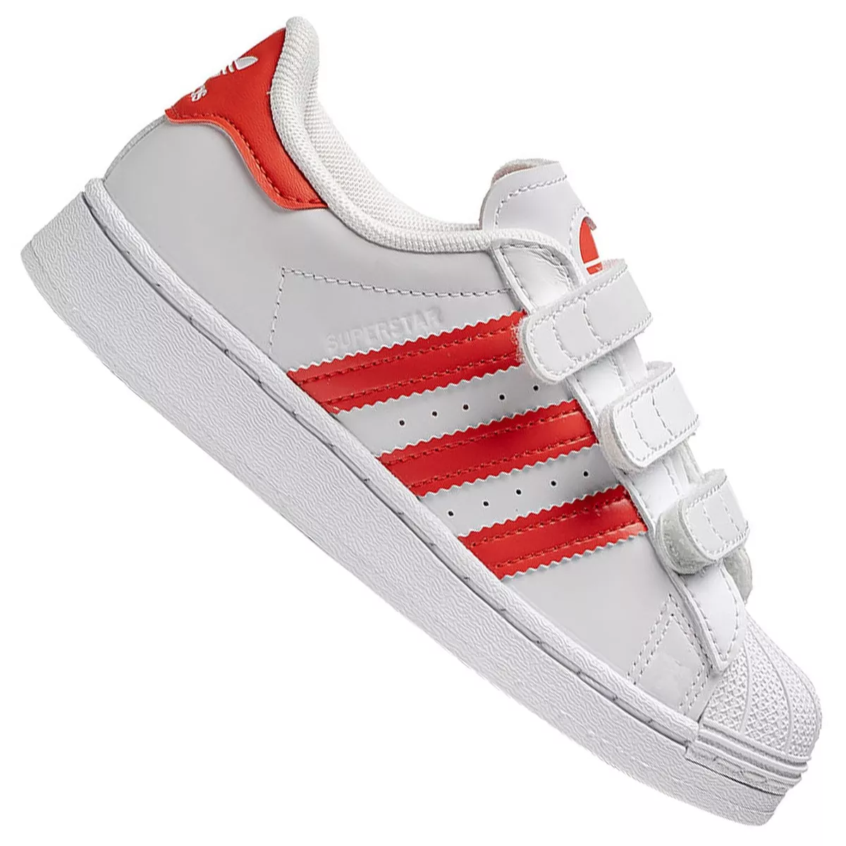 | Heart Mädchen Turnschuhe eBay adidas Schuhe Weiß Rot Kinder Herz Originals Superstar