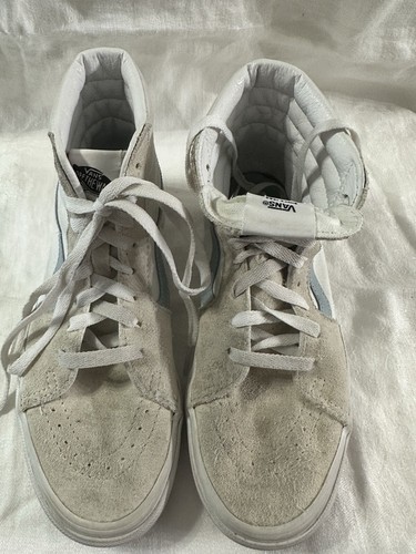 VANS Sk8- High Tops white and light blue size Men 5.5 / Women 7 off the wall - 第 7/10 張圖片