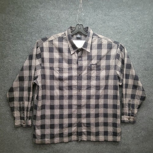 Vintage Y2K Pelle Pelle Shirt Mens 3XL Multicolor Check Button Up Long Sleeve
