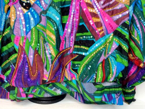 Judith Ann Creations Woman’s Size Small EXOTIC Sequin Embellished Jacket - Picture 6 of 21