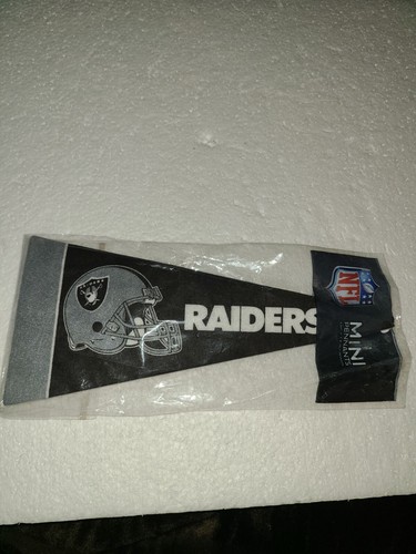 NOS Oakland Raiders VTG NFL Football 8 Mini Pennant 9"x4” Felt Banner Las Vegas - Picture 3 of 10