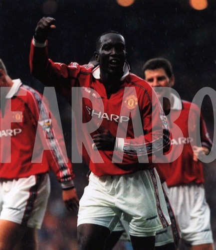 Photo de presse vintage Football Manchester Cantona Goal