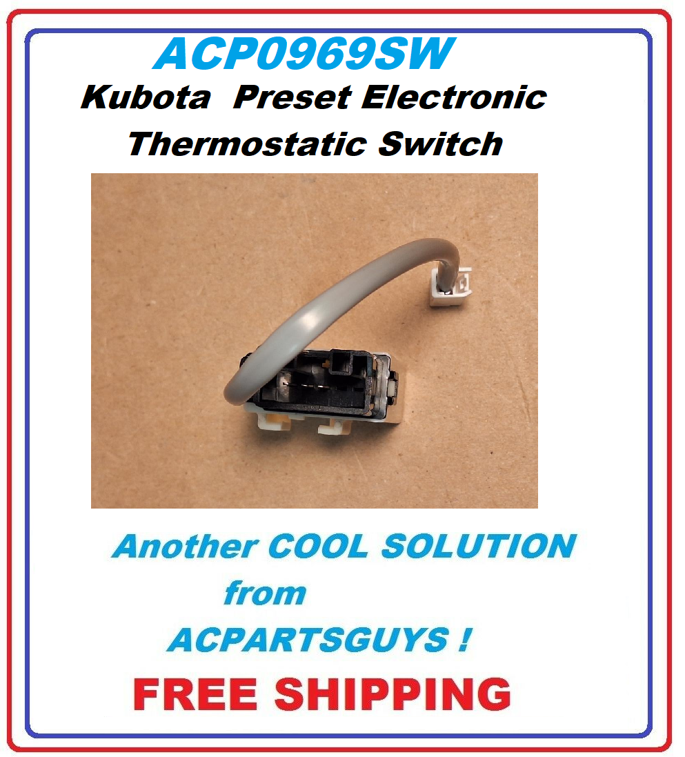 KUBOTA THERMOSTATIC SWITCH Blower Resistor & Thermistor 3C581