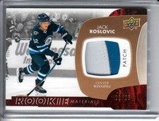2017-18 Upper Deck Rookie Patch #JR Jack Roslovic RC 11/25 - Winnipeg Jets