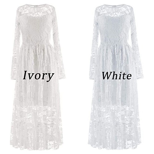 Princes Girls Lace Dresses Kids Flower Girl Wedding Party Dress Clothes Costume - Picture 7 of 17