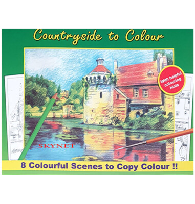 COUNTRYSIDE QUALITY ARTIST COLOUR THERAPY COLOURING BOOK SUITABLE FOR ALL AGES