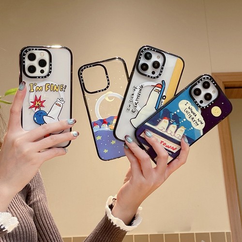 Cute Funny Magnetic Shockproof Hard Phone Case For iPhone 16 Pro Max 15 14 13 12