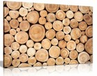 Wood Logs Canvas Wall Art Picture Print