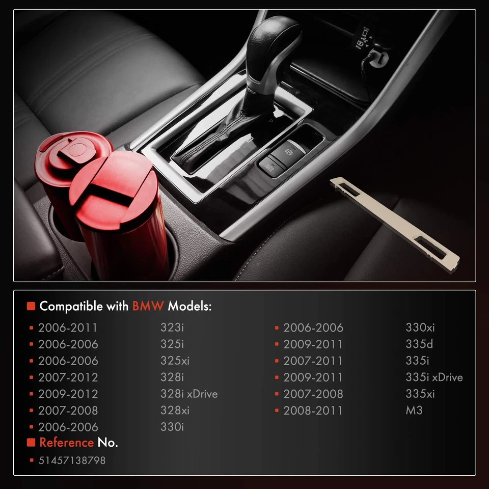 Panel envolvente portavasos beige para BMW Serie 3 323i 325i 328i 330i 335d Foto 2 de 4