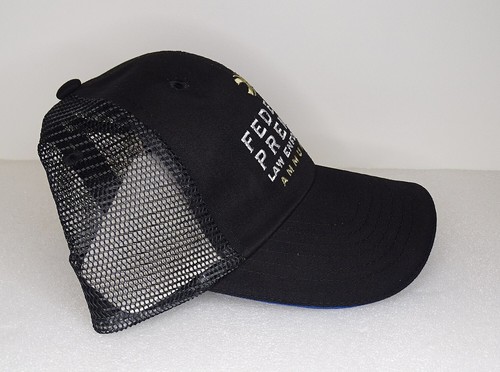 Federal Premium Ammunition Hat Law Enforcement Black w Blue Brim Cap - Picture 4 of 7
