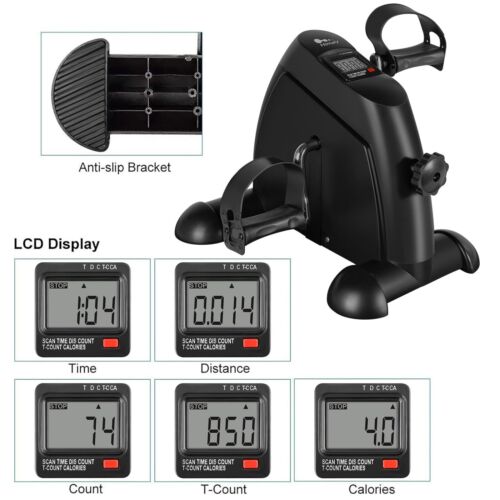 Mini Exercise Bike: Under desk|LCD|arm/leg peddler|portable foot cycle|himaly - Picture 2 of 8