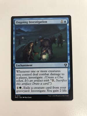 Ongoing Investigation MTG Magic the Gathering Card NM Near Mint MKC
