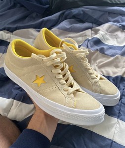 converse one star suede yellow