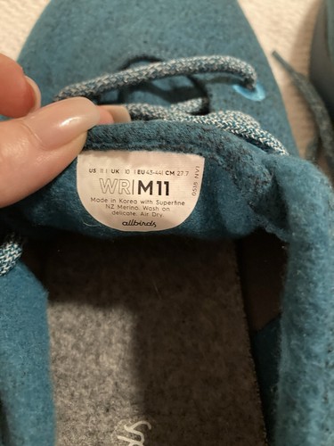 Allbirds Mens Wool Runners Teal Running Shoes Sneakers Mens Sz 8 Blue Green - Picture 11 of 22