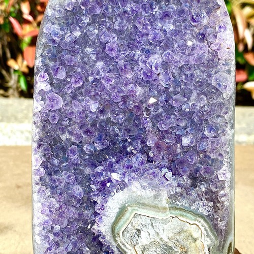 3.74LB Natural Uruguayan Amethyst Quartz Cave Geode Crystal Healing+base - 第 8/14 張圖片