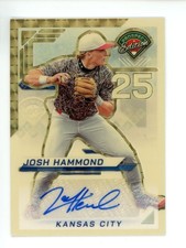 Marketplace image: JOSH HAMMOND 2025 PANINI PROSPECT BASEBALL SUPERFRACTOR ROOKIE AUTO 1/1 #75 KC