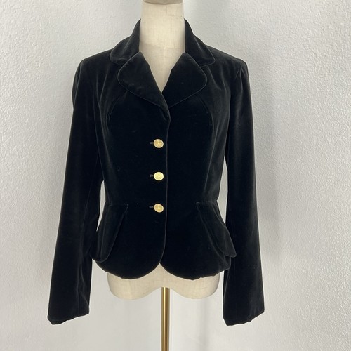 Vivienne Westwood, Giacca blazer Bettina velluto nero Vivienne Westwood vintage anni 90