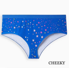 Torrid NWT Women's Plus Size 1X 14/16 Blue Starry Night Cheeky Panties