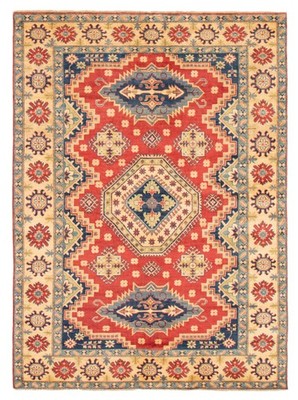 Traditional Hand-Knotted Geometric Area Rug 6'11'' x 9'5'' Oriental Wool Carpet
