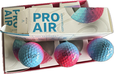 Limited Edition Vice Pro Air Cotton Candy Golf Balls (Sleeve, 3 Balls)