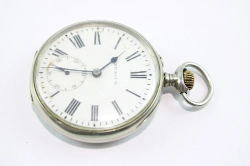 Vintage Zenith Ferrovie dello Stato Issued Pocket Watch Hand Wind WORKING