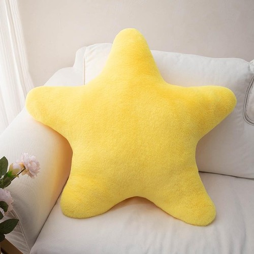 Linda almohada decorativa en forma de estrella almohada de estrella para cama almohada de felpa suave - Imagen 13 de 14