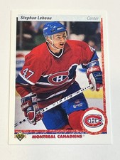 1990-91 Upper Deck Hockey #51 - Stephan Lebeau RC - Montreal Canadiens