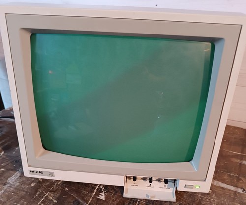 Vecchio monitor computer amiga commodore ecc Marca Philips mod. 80 fosfori verdi - Photo 6/7