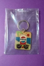 Vintage Metal Pepsi Beach Club Key Chain