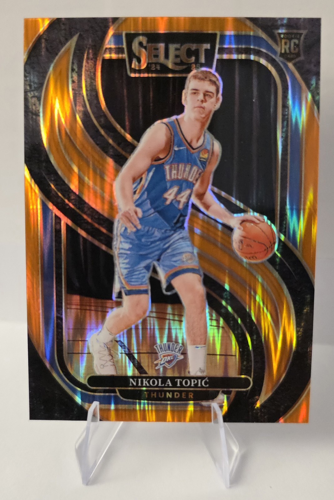 2024-25 Panini Select Premier Level Nikola Topic (RC) #171 Orange Flash Prizm