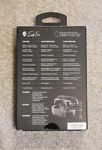 Skullcandy Sesh Evo Wireless In-Ear Headset - True Black - Photo 2 sur 6
