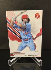 #'ed/5 🔥 PAUL GOLDSCHMIDT SSP 2024 Topps Pristine Red Refractor Color Match 228